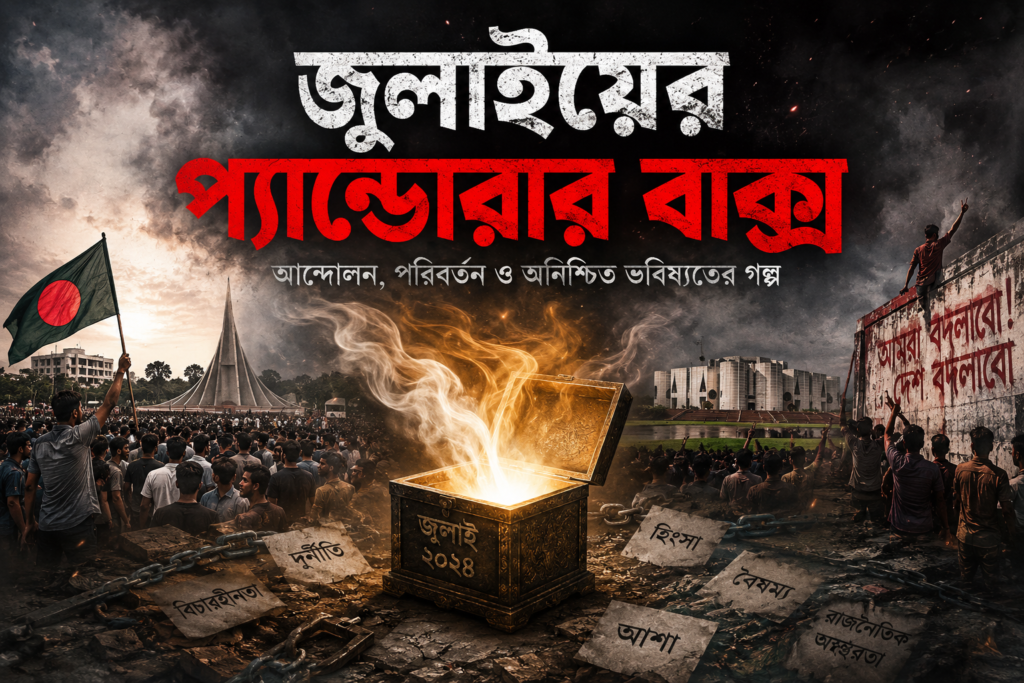 জুলাইয়ের প্যান্ডোরার বাক্স : যে দরজা খুলে বদলে গেল বাংলাদেশের রাজনীতি, সমাজ ও রাষ্ট্র