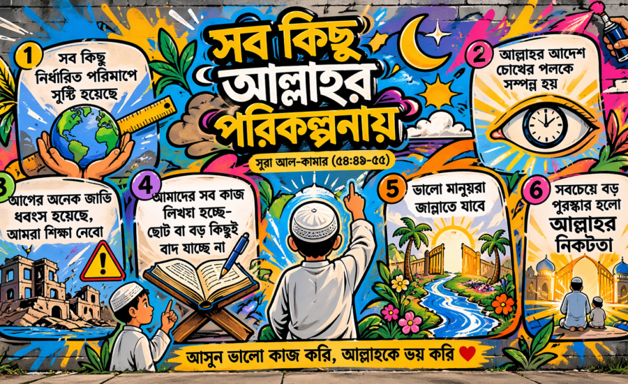 সূরা আল-কামার আল্লাহর অসীম ক্ষমতা