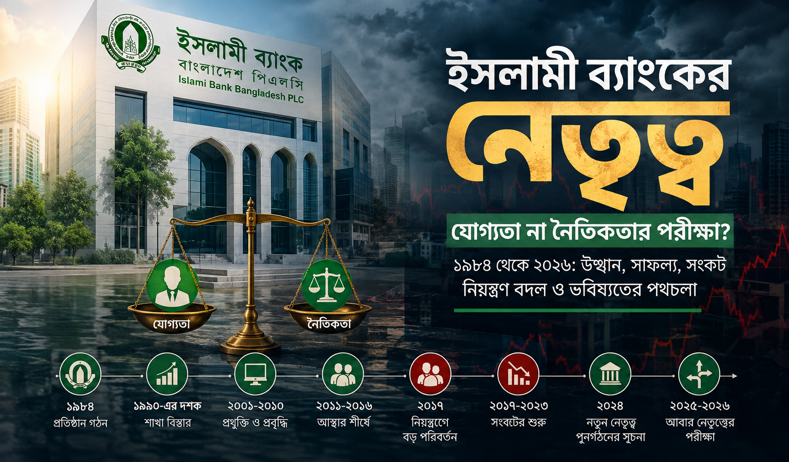 ইসলামী ব্যাংকের নেতৃত্ব—যোগ্যতা না নৈতিকতার পরীক্ষা