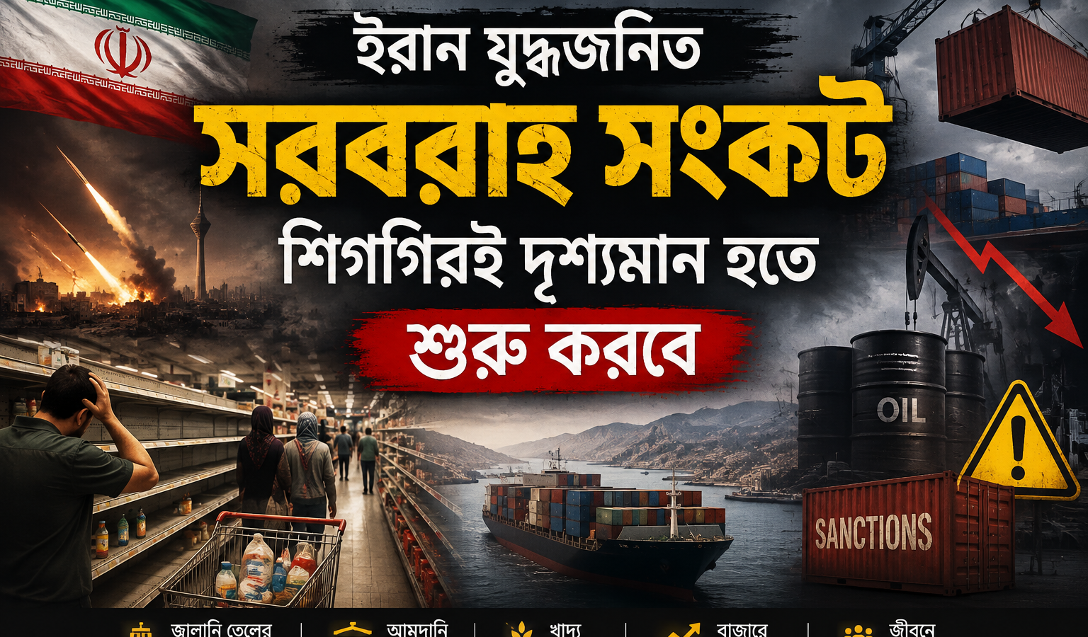 যুদ্ধজনিত কারনে সরবরাহ সংকট শিগগিরই দৃশ্যমান হতে শুরু করবে