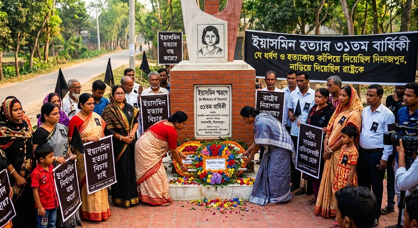 ইয়াসমিন হত্যার ৩১তম বার্ষিকী: যে ধর্ষণ ও হত্যাকাণ্ড কাঁপিয়ে দিয়েছিল দিনাজপুর, নাড়িয়ে দিয়েছিল রাষ্ট্রকে