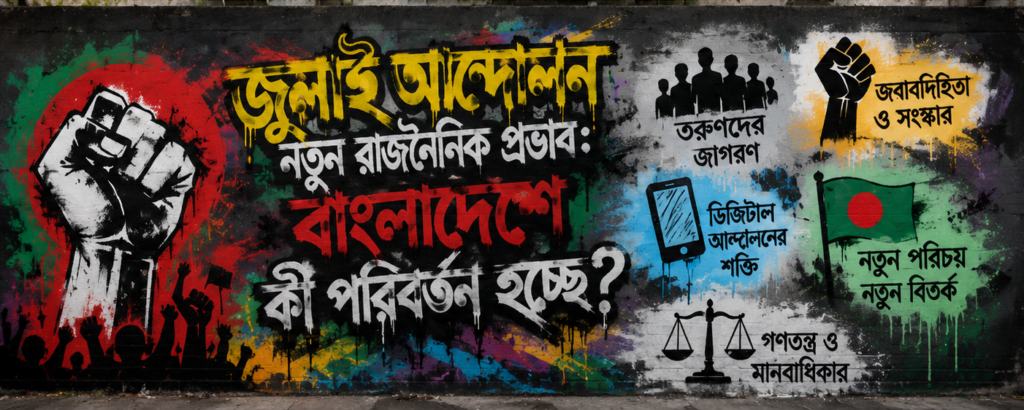 জুলাই আন্দোলনের নতুন রাজনৈতিক প্রভাব: বাংলাদেশে কী পরিবর্তন হচ্ছে?