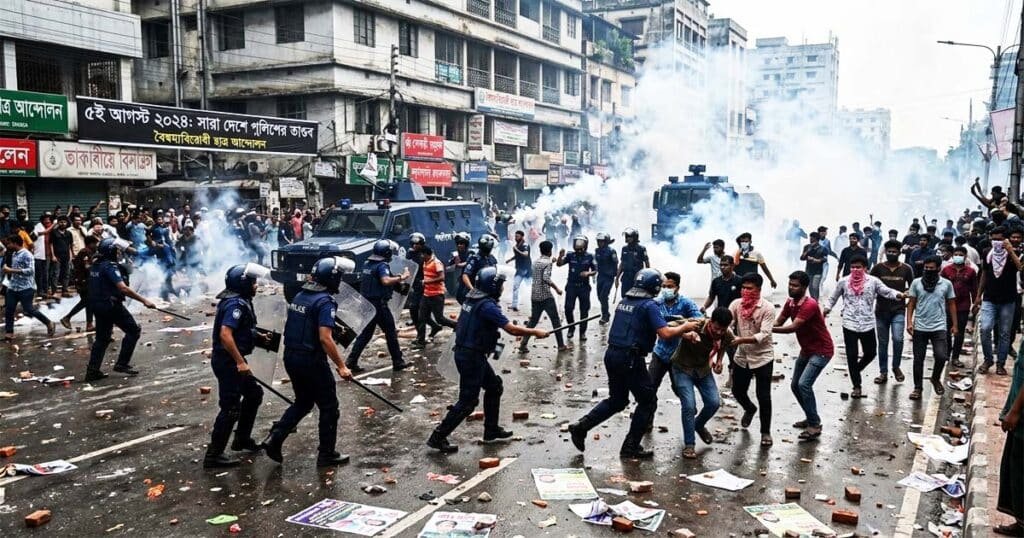 ৫ আগস্ট ২০২৪ : সারা দেশে পুলিশের তাণ্ডব — রক্তাক্ত এক দিনের নির্মম বাস্তবতা