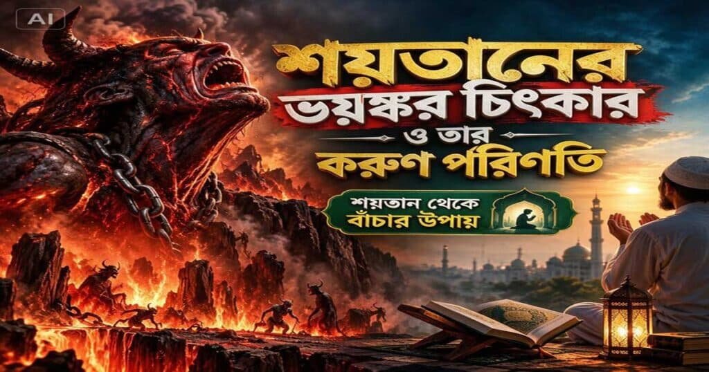 শয়তানের ভয়ঙ্কর চিৎকার, ইবলিশের  শেষ পরিণতি কি হবে জানুন সতর্ক হন।