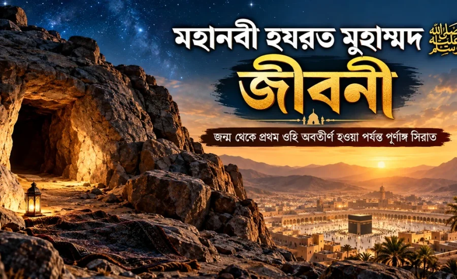 মহানবী হযরত মুহাম্মদ ﷺ-এর জীবনী ও হেরা গুহায় প্রথম ওহির ঐতিহাসিক প্রেক্ষাপট।
